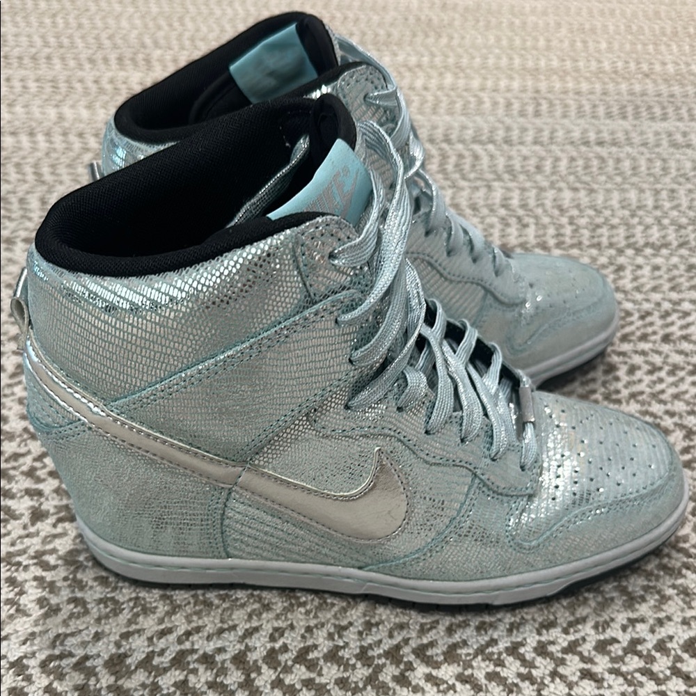 Nike Women's Silver High-Top Sneakers